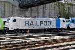 Railpool 187 006 at Spiez on 5 June 2014.