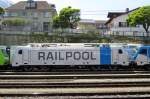 Railpool 187 006 at Spiez on a test train on 5 June 2014.