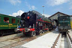 On 26 May 2019, ex-SNCF 141 R-1244 stands in Brugg during an Open Weekend, organised by the Verein Mikado 1244 -steam engines with 1D1/484 axles settings are called Mikado; the Japanese railways being