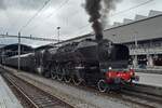 On 15 May 2026 Dampflok Depot Full's  241A65 -the biggest and strongest hand fired (t.i. without mechanical stoker system) active steam locomotive in Europe- is about to haul a Dutch extra train out of Luzern station.