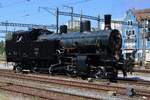 Il  Habersack  5819 di SBB Historic viaggia a vuoto attraverso Brugg AG per recuperare uno dei numerosi treni extra di Pentecoste presso il vicino deposito dell'associazione Mikado 1244.