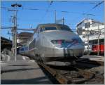 TGV is about to leave Lausanne to Paris. 
10.02.2012