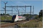 A TGV Lyria from Lausanne to Paris in Vufflens la Ville.
29.08 2018