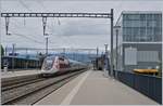 The TGV Lyria 4723 on the way to Paris Gare de Lyon (via Geneva) on  the Prilly Malley Station.