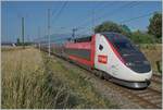 The TGV Lyria 4722 on the way from Geneva to Paris by Bourdigny.