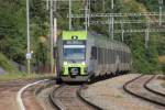 In the photo is local Train from Brig to Bern arriving in Hohtenn.