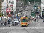 A BLB tram on Line 11 to Aesch, Barfsserplatz, 2011-07-26