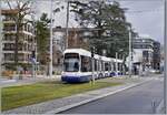 A tpg tram is leaving Annemase on the way to Lancy Pont Rouge (Line 17). 

10.03.2023