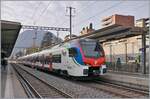 The SBB TILO RABe 524 308 on the way to Locarno is waiting in Lugano his departure.