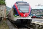 SBB/TiLo 524 203 stands in Luino, terminus of S30, on 29 May 2022.