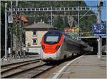 Due to the partial closure of the Gotthard Base Tunnel (GBT), practically all passenger trains will run on the 'Gotthard Panorama' route for a few weeks. In the picture an SBB RABe 501 'Giruno' on the way towards Arth Goldau passing through Gösc ...