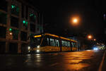 Tram Electron T3L44 No. 1186 is on its way to the depot. The tram was manufactured in Lviv in 2016. Taken on January 3, 2022 on Promyslova Street.