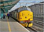 The Diesel/Electric Locomotive Class 37/4 Number 37403  Isle of Mull  in Carlisle. This locomotive was builed with the works number E3567/D996 on the 22/10/1995 by English Electric Vulcan Foundry. 
26.04.2018
 