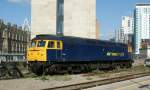 The 57 005 from the Advenca Fright in Cardiff Central.