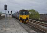 The GWR Great Western Railway (first Group) 150 180 is leaving Exeter St Tomas.