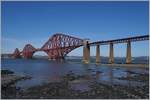 A Scotrail Class 158 on the 2523 meter long Forth Bridge.