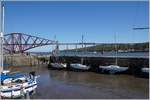 View from the Port of Dalmeny / Queensferry South on two Scotrail Class 158 on the Forth Bridge.
03.05.2017