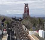 A ScotRail Calss 170 is arriving at Queensferry Nord.