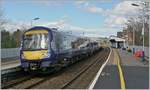 The Scotrail 1701 430 on the way to Aberdeen by his stop in Stonehaven.