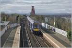 The ScotRail 170 461 is arriving at Queensferry Nord.