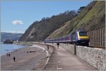 A GWR HST 125 Class 43 between Dalwish and Teignmounth.