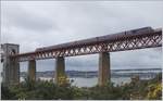 The  new  Scotrail train for futhers services from Edinburg and Glasgow to Aberdeen and Inverness on a test run of the Forth Bridge by Nord Queensferry. 
23.05.2018