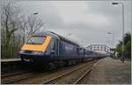 The First Great Western HST 125 Service to London makes a stop in the St Erth Station.