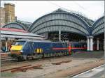 A GNER Class 91 wiht his IC 225 in York on the way to Edinburgh.