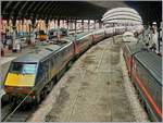 A GNER Class 91 in York.