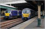 Scotrail Class Class 334 in the Edinburg Waverley Station.