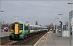 The Southern 377 135 in Clapham Junction.