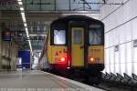 Stansted Express 317650 just arrived from London Liverpool Street at Stansted Airport Station.