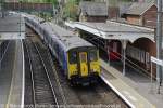 Stansted Mountfitchet, National Express EMU 317654 with the delayed 12,48 Service to Cambridge.