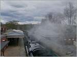 Heavy steam wiht the Bluebell Railway 73082 in Sheffield Park.