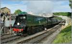 The 34070 in Swanage.