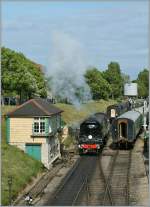 The 34070 in Swanage. 
15.05.2011 