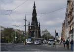 A Edinburgh Tram in the Princes Street.