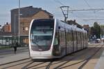 Tram 5108 changes tracks at the final stop Lige Standard to begin the return journey shortly. Oct. 2025