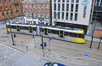 Tram 3087 (Bombardier M5000) on Manchester Metro Link line 2 direction Altrincham.