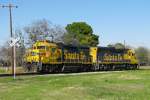 The BNSF engines 2646 and 3032 were standing on 19.01.2008 in Sealy (Texas).