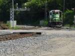 My friend Troy Rickenburg is the engineer on this old Burlington Northern diesel # 1596.