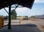 CSX K534 with an Ex-conrail leading waits for a green Siganl while a Deadheading NJT was about to depart.