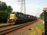 CSX Q300 blasts pass bound brook nj.