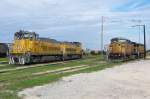 The Union Pacific engines 2698, 2669, 6855 and 6509 in Galveston on 15.10.2007.