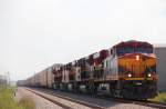 4659 + 4763 + 4652 + 4668 + 4092 Kansas City Southern Railway de Mexico at Saltillo MX 12/09/2012.