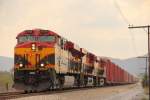 4744 + 4668 + 4734 Kansas City Southern Railway de Mexico in the Sierra Madre on the way to Monterrey 13/09/2012.