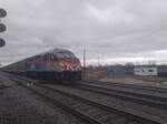 Metra MP36PH-3C pushing a southbound train at Rondout, IL.