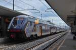 Trainset ETR 621-012 is ready for departure at the platform in Ferrara. May 8th, 2025 