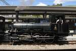 Restored to operational condition just in time for the big show: Lok-3 LANGNAU is sen at the station of Konolfingen on 18 May 2025 during the '150 Years of Emmentalbahn' train bonanza.