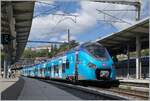 The SNCF Z 31519 M (Coradia Polyvalent regional tricourant) awaits departure in Bellegarde (Ain) as a TER train to Evian Les Bains.

August 26, 2024